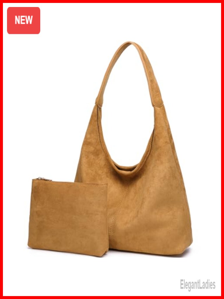 Slouchy Hobo Bag Faux Leather Shoulder Tote Purse